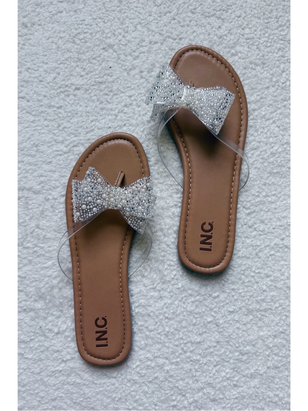 I.N.C. Mable Bow Flat Sandals - Picture 6 of 6